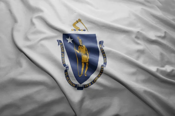 Флаг штата Массачусетс — стоковое фото