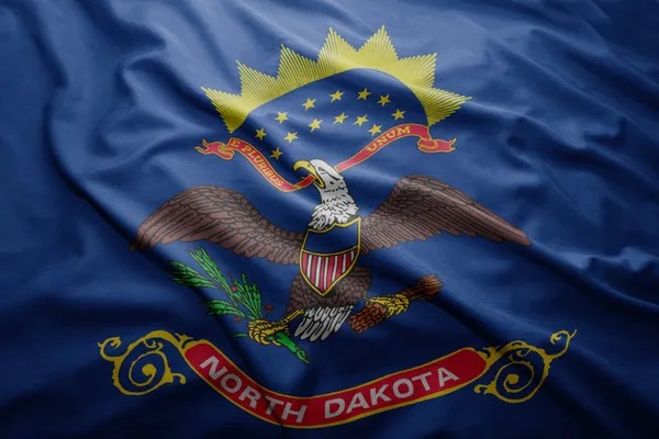 Flag of North Dakota state — Stock Photo, Image
