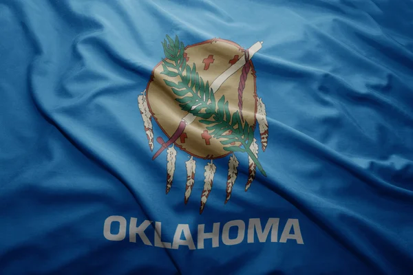 Flag of Oklahoma state — Stock Photo, Image