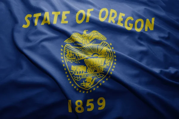 Oregon állam zászlaja — Stock Fotó