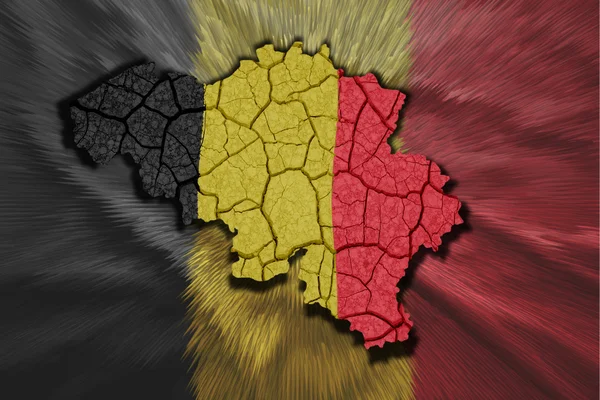 Belgian Map — Stock Photo, Image