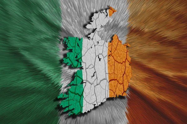 Irish Map — Stock Photo, Image