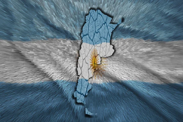 Mapa argentino — Fotografia de Stock