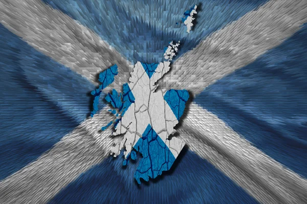 Mapa Szkocji — Zdjęcie stockowe