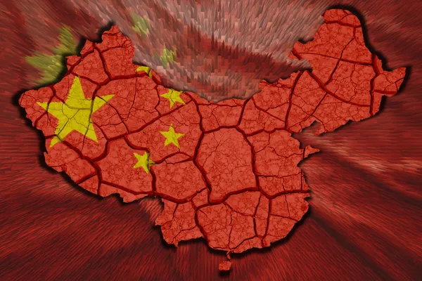 중국 지도 — 스톡 사진