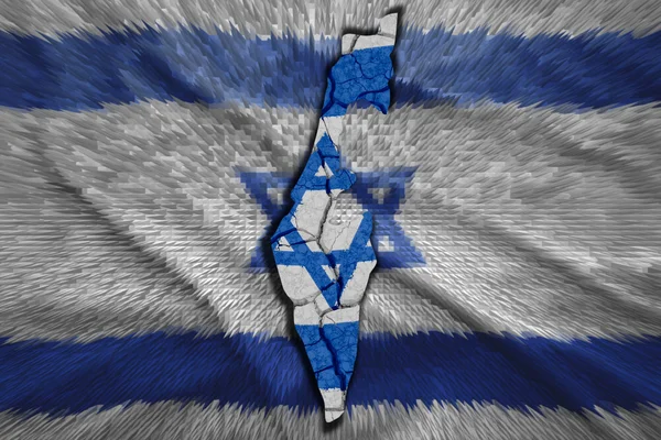 Israëlische kaart — Stockfoto