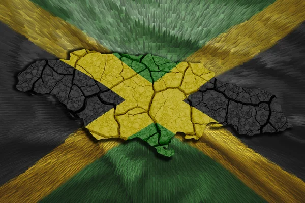 Карта Ямайки — стоковое фото