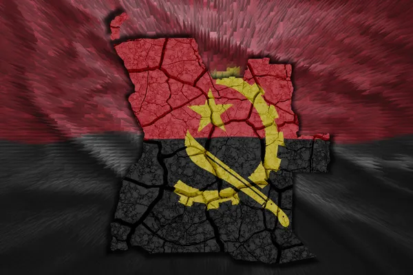Angola Haritası — Stok fotoğraf