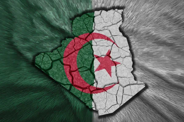 Algerian Map — Stock Photo, Image