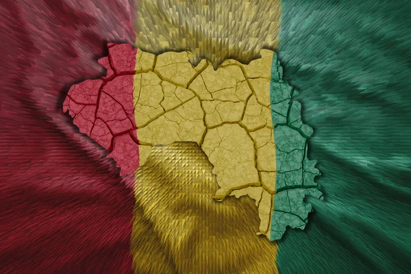 Guinea Map — Stock Photo, Image