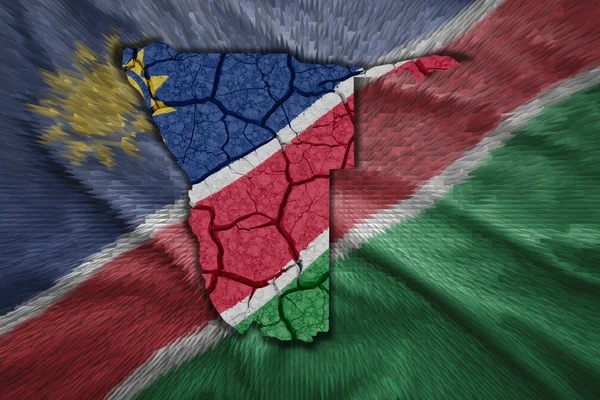 ナミビア地図 — ストック写真