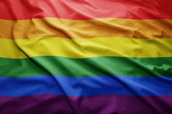 Bandera del arco iris Fotos de stock libres de derechos