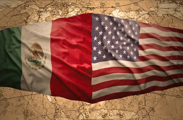 Verenigde Staten van Amerika en mexico — Stockfoto