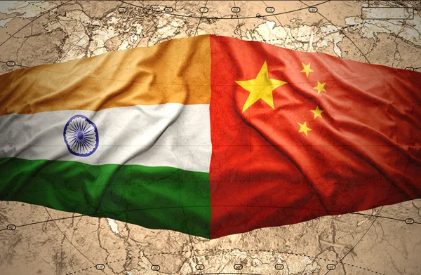 Cina e India — Foto Stock