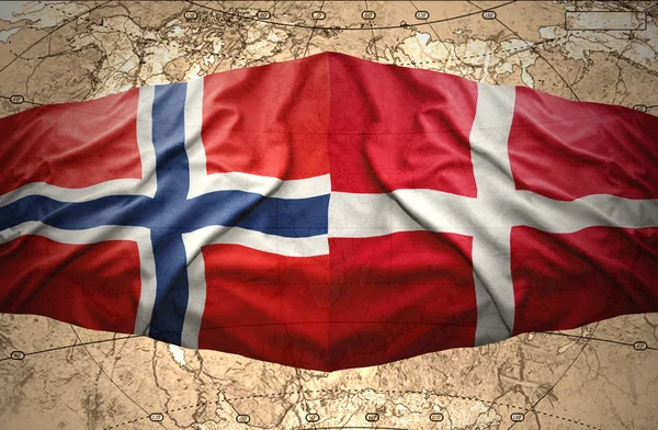 Norge och Danmark — Stockfoto