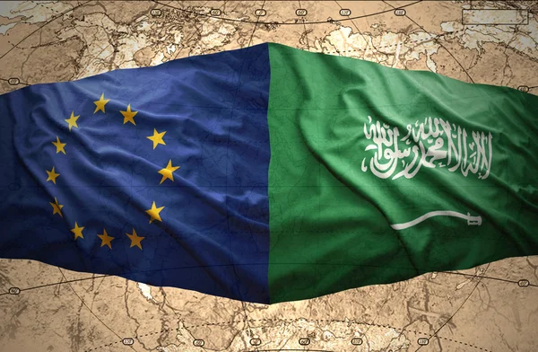 Arab Saudi dan Uni Eropa — Stok Foto