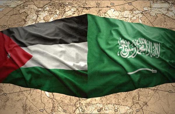 Saudi Arabia and Jordan — Stock Photo, Image