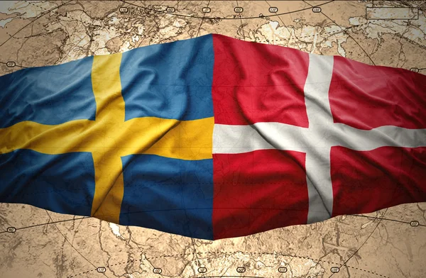 Danmark och Sverige — Stockfoto