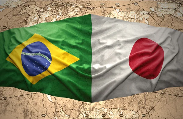 Japón y Brasil — Foto de Stock