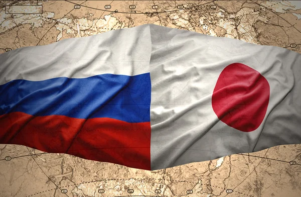Japonsko a Rusko — Stock fotografie