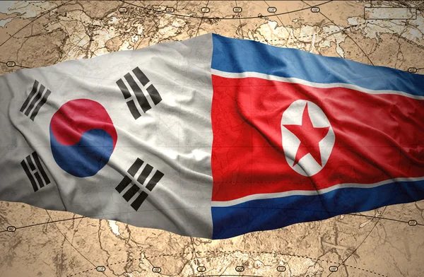 Nordkorea und Südkorea — Stockfoto