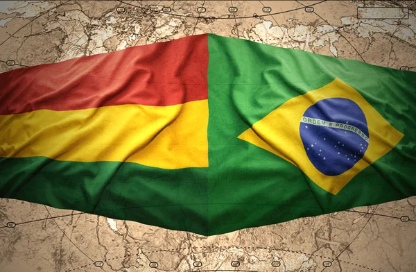 Brasil e bolívia — Fotografia de Stock