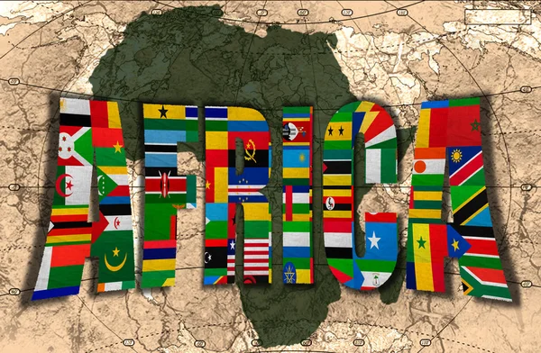 Africa, il continente oscuro — Foto Stock