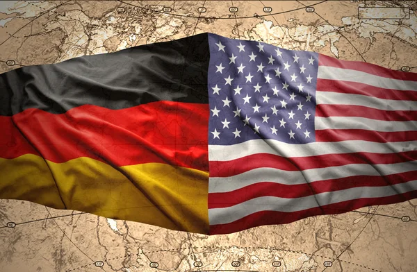 Alemania y Estados Unidos de América — Foto de Stock