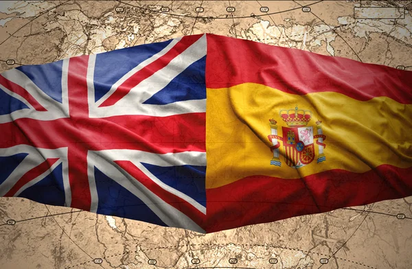 Förenade kungariket och Spanien — Stockfoto
