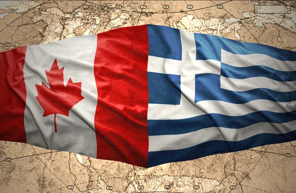 Greece and Canada — Stock Photo, Image