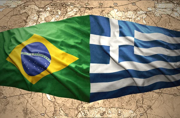 Greece and Brazil — Stock Photo, Image