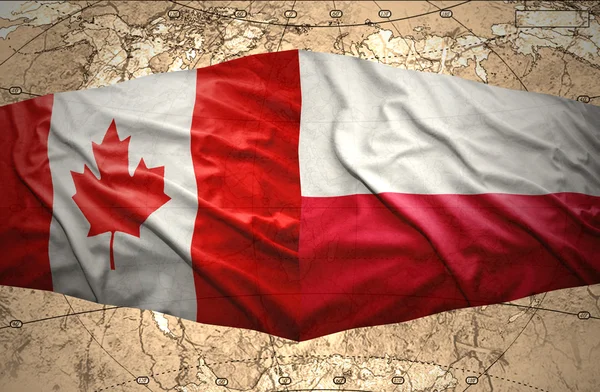 Polen en canada — Stockfoto