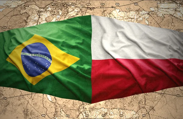 Польша и Бразилия — стоковое фото