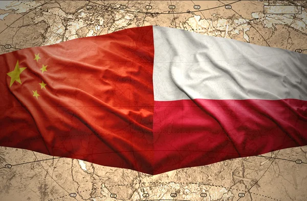 Польша и Китай — стоковое фото