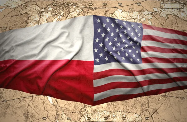 Poland and USA — Stock Photo, Image