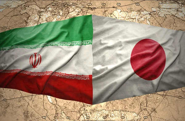 Iran en japan — Stockfoto