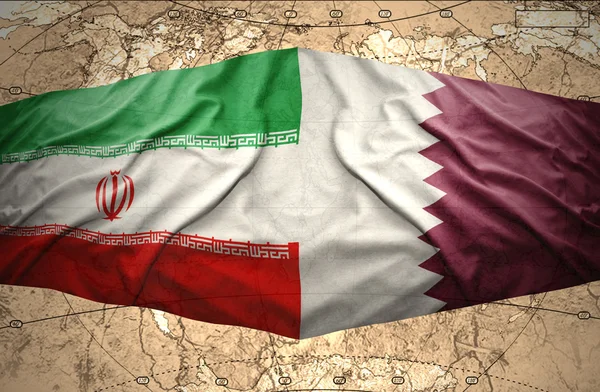 Iran en qatar — Stockfoto