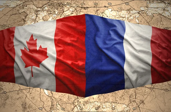 Francji i Kanadzie — Zdjęcie stockowe