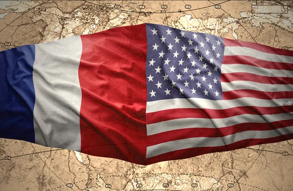 França e Estados Unidos da América — Fotografia de Stock