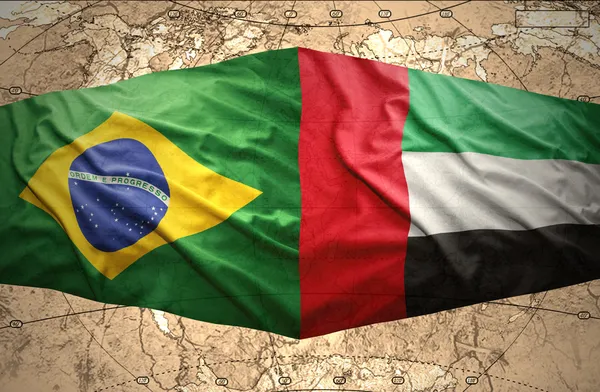 United Arab Emirates and Brazil — Stock Photo, Image