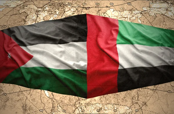 Zjednoczone Emiraty Arabskie i jordan — Zdjęcie stockowe