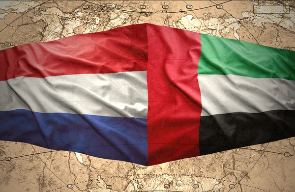Об'єднані Арабські Емірати і Нідерланди — стокове фото