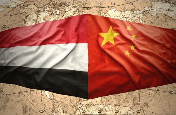 Yemen e Cina — Foto Stock