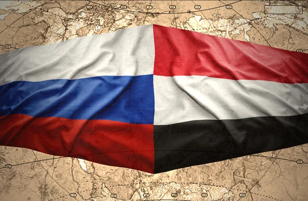 Yemen and Russia — Stock Photo, Image