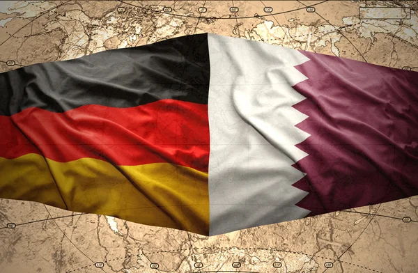 Qatar and Germany — Stock Photo, Image