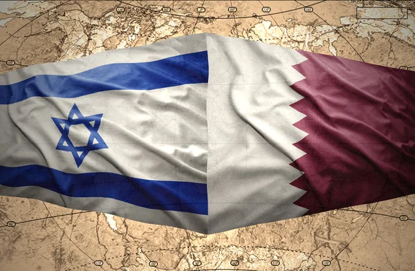 Qatar and Israeli — Stock Photo, Image