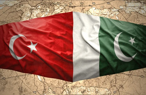 Pakistan og Tyrkiet - Stock-foto
