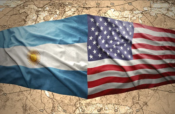 Argentina y Estados Unidos de América — Foto de Stock