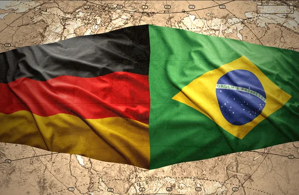 Brazilië en Duitsland — Stockfoto