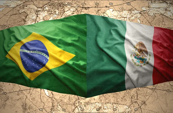 Brasil y México — Foto de Stock